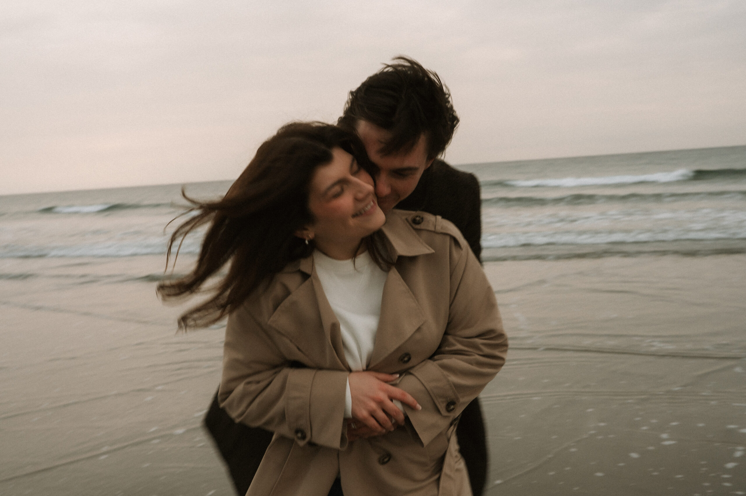 New England wedding photographer New England engagement photographer Cinematic New England engagement photography Moody New England wedding photography Coastal New England wedding photographer Seaside engagement photography New England New England coastal engagement session Film-inspired New England wedding photography Editorial New England engagement photography